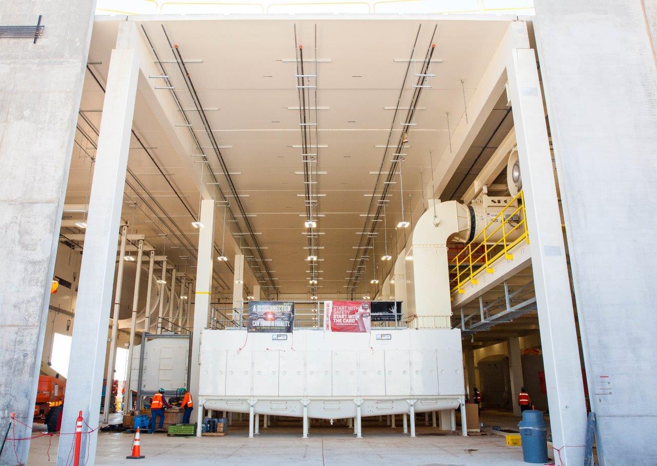 Filter units in the Salt Reduction Building